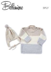 Bellissimo 5 Baby Sweater TX347 Knitting Pattern - Fast Shipping