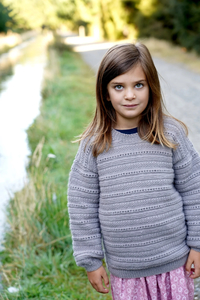 5 Ply Sport Fibrespace: Silver Sweater Pattern LF49