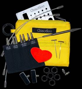 ChiaoGoo Product Range Fibrespace: ChiaoGoo Twist Yellow Shorties Interchangeable Set- Fast Shipping