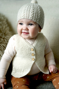 All 4 Ply NB - 3Yrs: Millar Vest Hat & Booties Pattern Fast Shipping