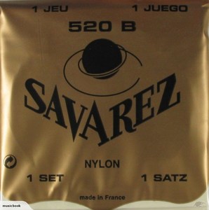 Made In France Savarez 520-B Traditional Low Tension Classical Guitar Strings