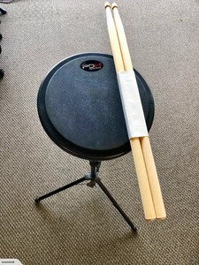 Products: High grade practice drum pad with sticks