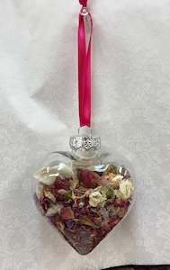 Dried Flower Heart Keepsake
