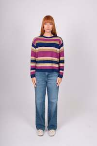 Bridge Lord: Bridge & Lord - Alpaca Multi Stripe Pullover BL5626