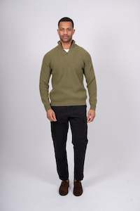 Bridge & Lord - Mens Ribbed 1/4 Zipper BL5544