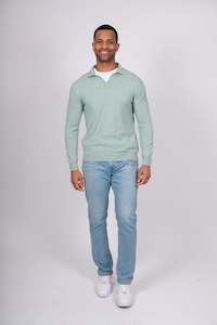 Bridge Lord Mens: Bridge & Lord - Mens Open Collar Long Sleeve Polo BL5503
