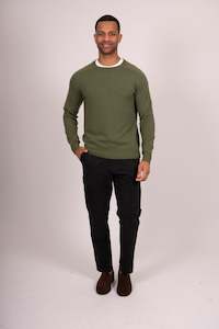 Bridge & Lord - Mens Saddle Shoulder Crew Neck Pullover BL5501