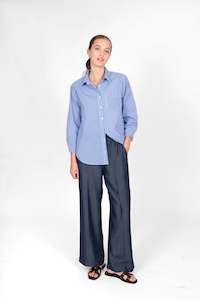 Bridge Lord Ss25: Bridge & Lord Spliced Gingham Shirt - BL5270