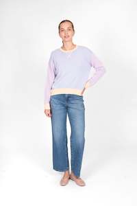 Bridge & Lord Stripe Pullover with Curve Hem - BL5211