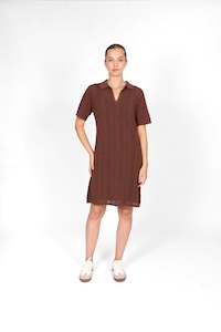 Bridge & Lord Zig Zag Pointelle Polo Dress - BL5206