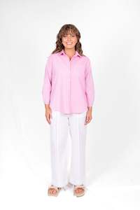 Bella Ss25: Bella Spliced Gingham Shirt - FB5270