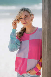 Outlet: Bella - Colour Block Pullover FB4254