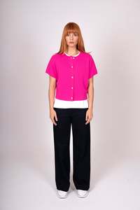 Bridge & Lord - Cropped Button Through Dolman Vest BL5605