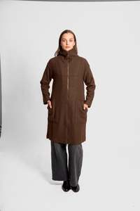Fields Knitwear: Fields - Zipper Coat FK6041