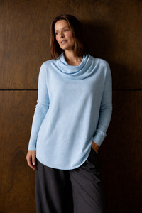 New Arrivals: Bridge & Lord - Kylie Cowl Neck Curved Hem Pullover BL6653