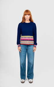 New Arrivals: Bridge & Lord - Jacquard Check Border Pullover BL6638