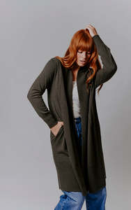 New Arrivals: Bridge & Lord - Long Line Rib Trim Cardigan BL6637