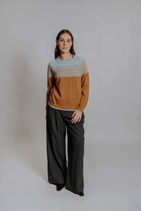Bella 1: Bella - Fairisle 2 Tone Pullover FB6408