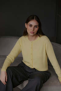 Bella - Baby Cable Crew Neck Cardi FB6430