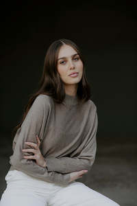 Bella - Dolman Lurex Pullover FB6424
