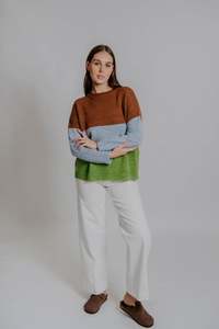 Pullovers Jumpers: Bella - Block Stripe Pullover FB6421