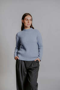 Bella 1: Bella - Crew Neck Step Hem Pullover FB6416