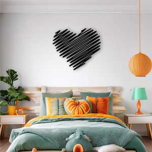 Laser Art: Squiggle Heart Wall Art