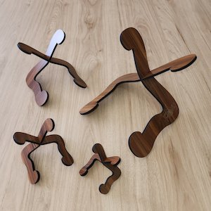 Display Stand Small - Stained Rimu Finish