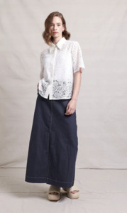 Products: Pump It Up Skirt Indigo - Fifty Five