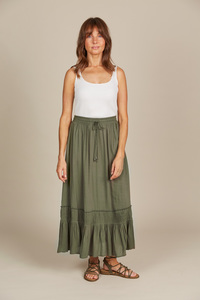 Products: Esme Maxi Skirt Olive - Fifty Five