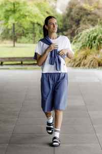 Long Sweat Shorts Hyacinth - Fifty Five