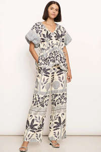 Paradise Pant Palm Print - Fifty Five