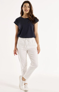 Brooks Jean White 24 - Fifty Five