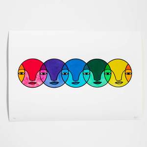 Originals: Jen Heads - 'Connected - in Colour' Limited Edition Print