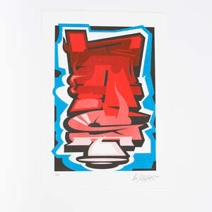 Berst: Berst - M/K Press x Fiksate - 'Block Type 3 ' Unframed