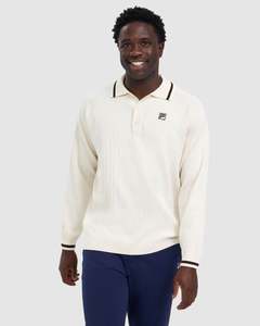 Mens Mens Shirts Mens Polos: Men's Drew LS Polo Knit