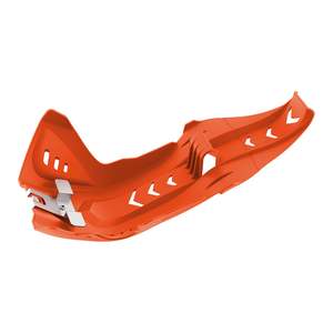 Plastic Protection: Polisport Fortress Skid Plate KTM - Orange
