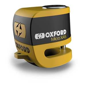 Security: Oxford Disc Lock Alarm Micro XA5 - Black / Yellow