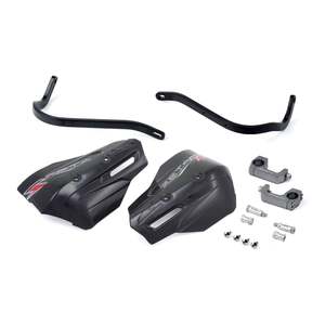 Hard Parts: Zeta Armor Handguard XC Pro Kit for 28.6mm U-Clamp Bar - Black / Black