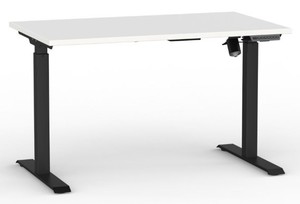 Products: Enviro Electric Sit-to-Stand Desk – 1200W x 800D - Black/White - FIL Furniture