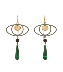 Products: Oculus. Malachite - Filigree Jewellery Christchurch, New Zealand