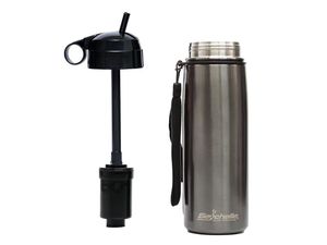 pH ALKALINE FILTER Stainless Drink Bottle - Gunmetal Grey (750ml)