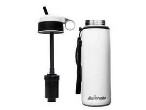 pH ALKALINE FILTER Stainless Drink Bottle - White (750ml)