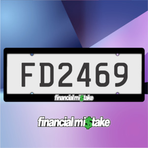 Financial Mi$take Plate Frames