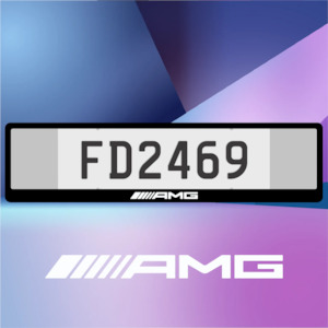 Number Plate Frames: AMG Euro Plate Frames