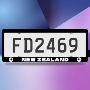 Number Plate Frames: New Zealand Plate Frames