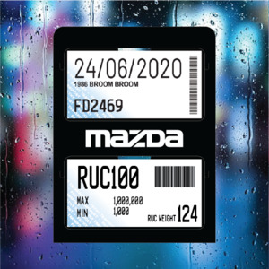 MAZDA - Double Pocket Rego/RUC Holder