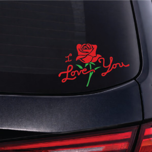 Love Rose Sticker - Choose Colour