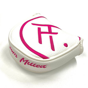 Products: SM 1/2 Mallet Headcover (White/Pink) Fine-Tuned