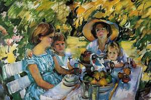 Evelyn Page: "Luncheon Under the Ash Tree"- Evelyn Page